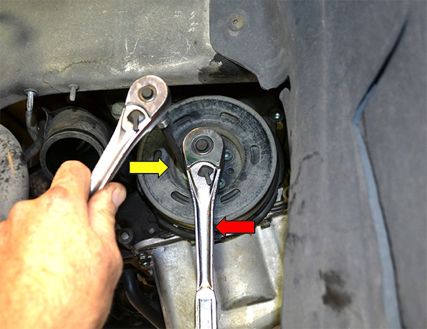 Демонтаж демпфера